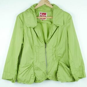 Aventures des Toiles EU 40 M Jacket Pistachio Green Art to Wear Artsy Spring Y2K